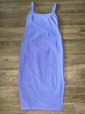 Beyond Yoga Lilac Bodycon Tank Midi Dress